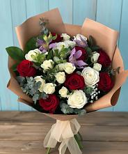 Букет цветов из:  Розы и Альстромерии #REPLACE_PRED# Палласовке