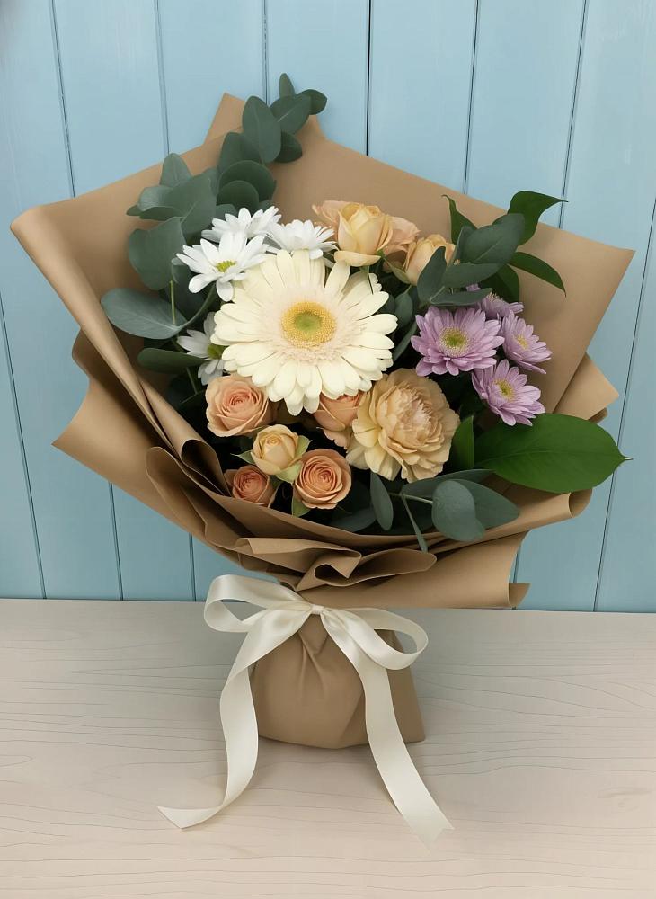 Букет цветов из: Герберы и Хризантемы в Палласовке