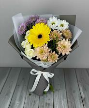 Букет цветов из:  Розы, Герберы и Хризантемы в Палласовке