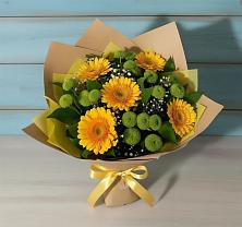 Букет цветов из:  Герберы и Хризантемы в Палласовке
