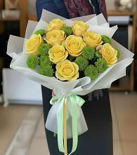 Букет цветов из:  Хризантемы и Розы в Палласовке