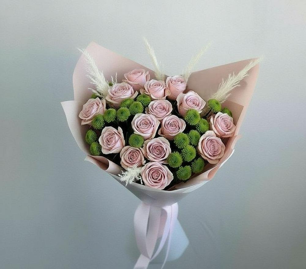 Букет цветов из: Розы и Хризантемы в Палласовке