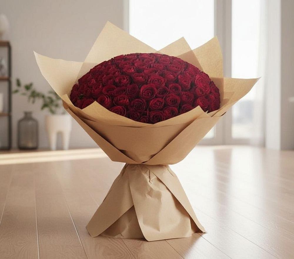 Букет 101 Красная роза в Палласовке
