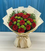 Букет цветов из:  Розы и Хризантемы в Палласовке