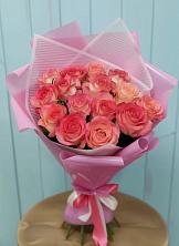 Букет 15 Розовых роз Равель в Палласовке