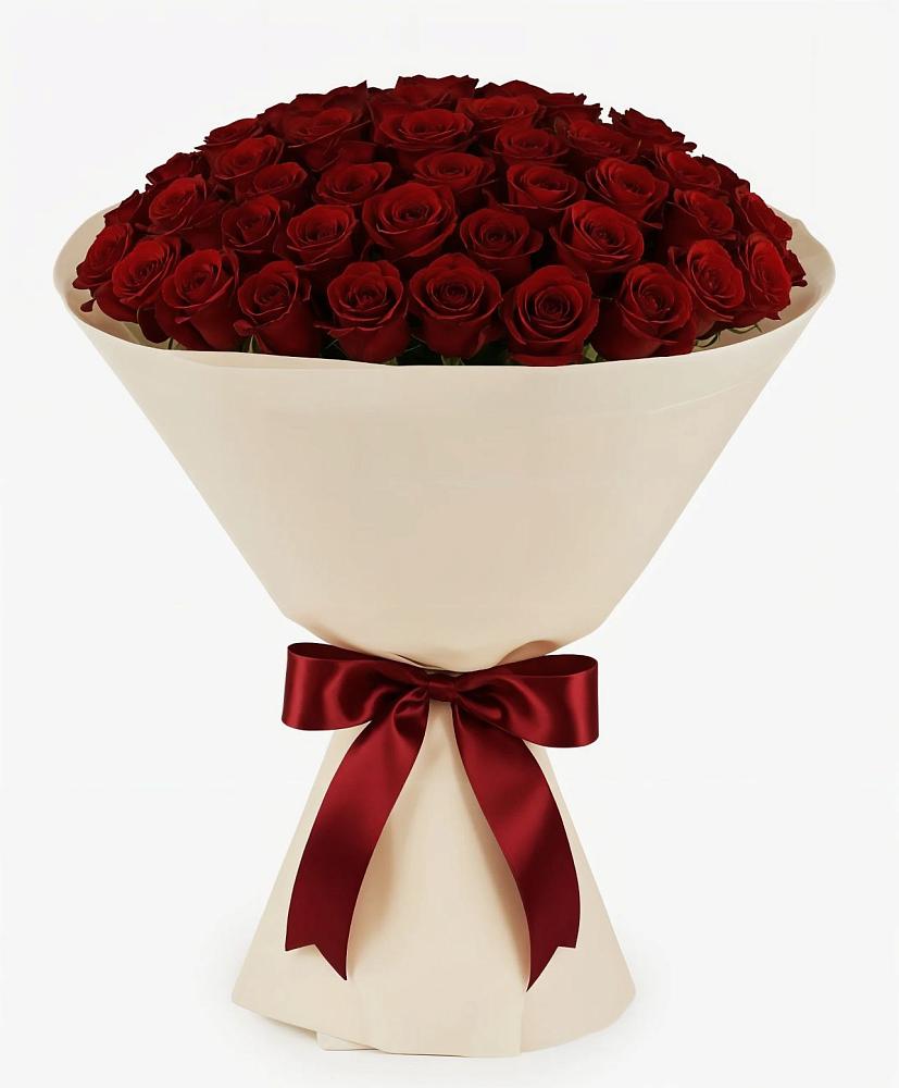 Букет 101 Бордовая роза Блэк Бакарра в Палласовке