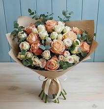 Букет цветов из:  Альстромерии и Розы в Палласовке